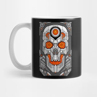 Mecha skull card Mug